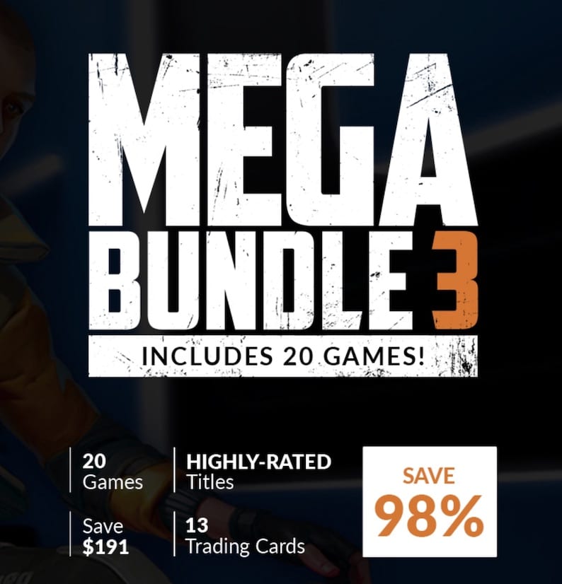 Mega Bundle Promo at Fanatical, Mega Bundle Promo at Fanatical 20 Games for $2.99, Gamingdevicesdepot.com
