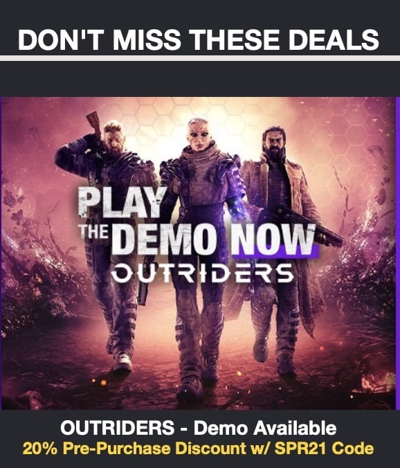 Outriders Demo Available Now, Outriders Demo Available Now &#8211; 20% Pre-order Discount, Gamingdevicesdepot.com